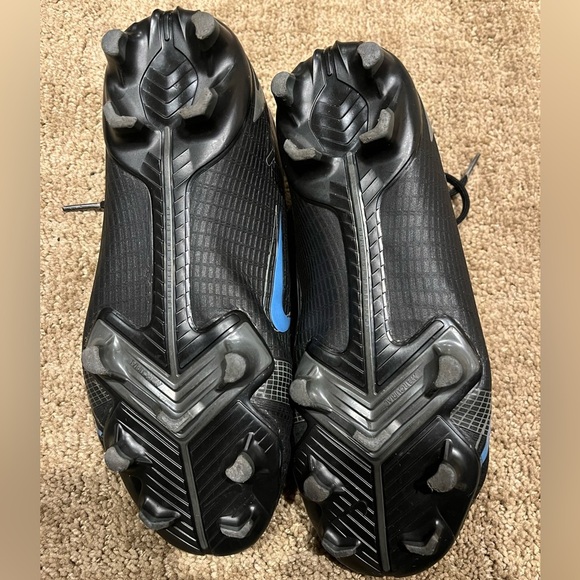 Nike Junior Mercurial Vapor 14 Academy FG/MG Soccer Cleat - Black/Black/IronGrey - Picture 4 of 5